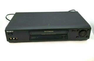 Sony Slv - N77 Vhs Vcr And Great Priority Shipped