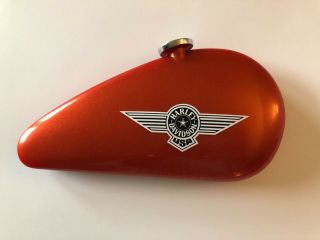 Harley Davidson Branded Vibrant Orange And Chrome Waterman Ball Point Pen W/case