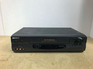 Sony Slv - N55 Vcr Vhs Player/recorder - No Remote - And