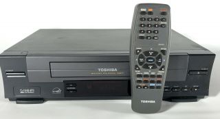 Toshiba W - 512 Vcr Video Player Recorder 4 Head Hifi Vhs W/original Remote