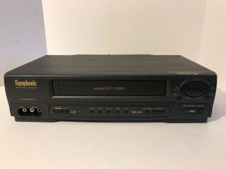 Symphonic 4 Head Hi - Fi Stereo VCR Model VR - 701 2