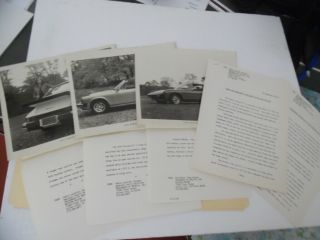 1975 Porsche Dealer Factory Pr File Photos Press Releases 914 Carrera 911s Targa