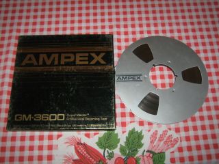 Vg,  Ampex Gm - 3600 Nab Metal Reel 10.  5 Reel Tape 3600’ X ¼”” 2