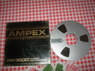 VG,  Ampex GM - 3600 NAB Metal reel 10.  5 reel tape 3600’ X ¼”” 2 2