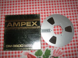 VG,  Ampex GM - 3600 NAB Metal reel 10.  5 reel tape 3600’ X ¼”” 2 3