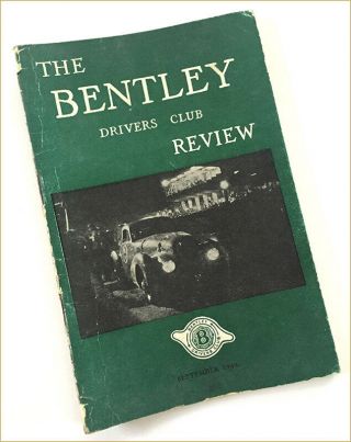 Bentley Drivers Club Review Sept.  1949 No.  14 Special Silverstone Photo Supplement