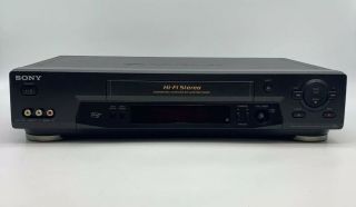 Sony Slv - N71 Video Cassette Recorder Vcr/vhs Player Hi - Fi Stereo &.
