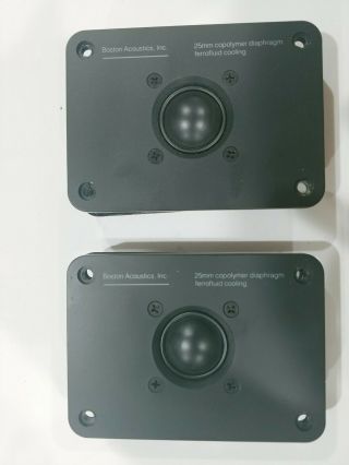 1 Pair Boston Acoustics 25mm Ferofluid Dome Tweeter A70/a100/a150/a200.  Vintage.