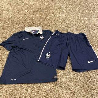 Nike Soccer 2014 France World Cup Jersey,  Shorts Home Uniform Men’s M