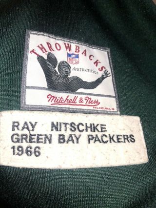Green Bay Packer Authentic Throwback Ray Nitschke 1966 Jersey