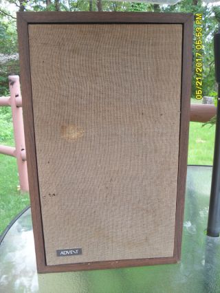 Vintage Advent 1 Cabinet With Grille & Crossover 2 Foam Blocks