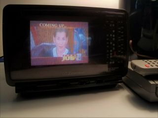 Vintage Emerson Tc 0561 5.  5 " Portable Color Television With Am Fm Radio 1993