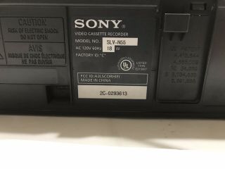 Sony VCR VHS Player Recorder SLV - N55 W/Universal Remote.  & 3