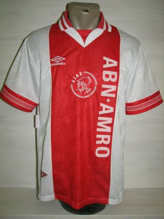 Ajax 1994 - 95 Home Shirt Umbro Jersey Size M