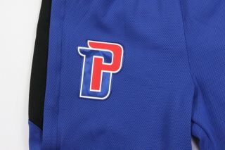 Nike Nba Detroit Pistons Game Worn Therma Warm Up On Court Pants Large Tall Blue