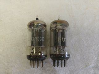 Telefunken/the Fisher West Germany 12ax7 Pair (1)
