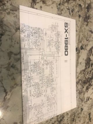 Pioneer SX - 1980 Receiver Operating Instructions and schematic 3