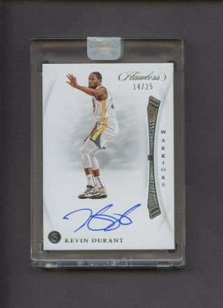 2018 - 19 Flawless Vs.  Kevin Durant Golden State Warriors Auto 14/25