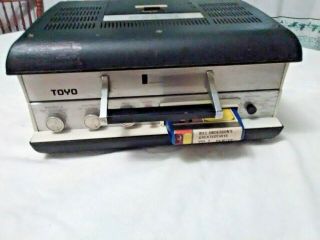 Vintage Toyo Portable Stereo 8 Track Tape Player Recorder In