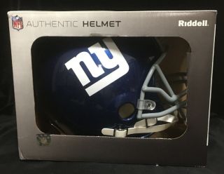 York Giants Riddell Nfl Full Size Authentic Speed Football Helmet Lg
