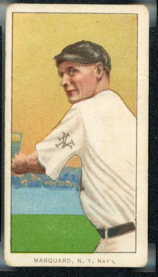 T206 Sweet Caporal Rube Marquard Throwing SGC Good 2 2