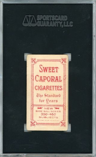 T206 Sweet Caporal Rube Marquard Throwing SGC Good 2 3
