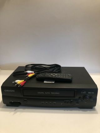 Orion Model Vr313 Vcr Vhs Player Video Cassette Recorder With Remote