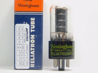 Westinghouse 6v6gt Vintage Vacuum Tube Black Plates Noise Nos Nib (45 Ma)