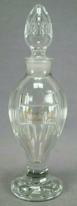 Christian Dior Baccarat Miss Dior Clear Cut Crystal Perfume Bottle C.  1947 - 1950