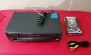 Orion Vr213 Vcr Player/ Recorder Vhs Cables,  Blank Tape No Remote