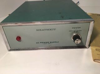 Heathkit AC Power Supply Model HWA - 202 - 1 To Power On 2