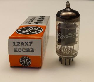 Vintage Ge General Electric Electronic Tube 12ax7 Ecc83 Jw 188 - 5 Great Britain