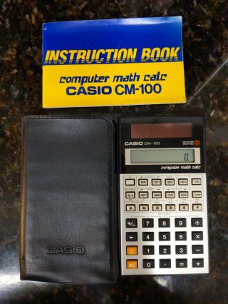 Casio Cm - 100 High Power Solar Scientific Math Calculator Great