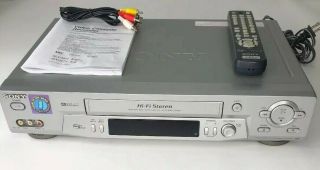 Sony Video Cassette Recorder Slv - N81 Vhs Vcr In
