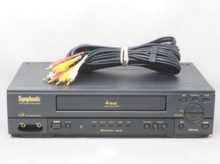 SYMPHONIC SL240C VCR VHS Player/Recorder Great 2