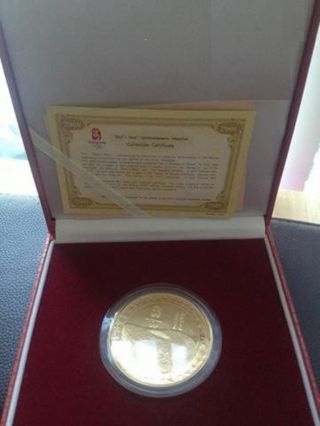 2008 Olympic Games Beijing Collectible Gold Medallion Bird 