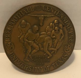 Vintage University Of Texas Longhorns Commemorative Coin 1969 Centennial