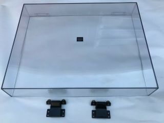 Vintage Technics Sl - 23 Turntable Oem Dust Cover With Hinges Parts