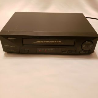Sharp Vc - A410 Vcr Vhs Player/recorder 4 - Head/sharp Picture
