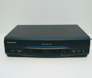Panasonic Pvq - V200 Vhs Vcr Player Recorder Omnivision 4 Head Hi - Fi Stereo