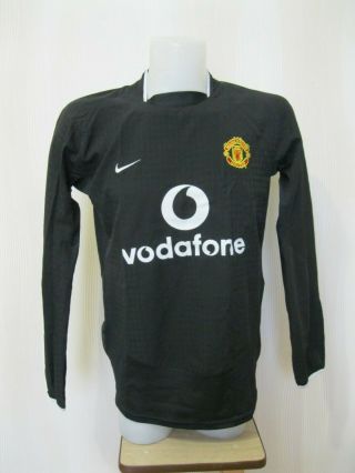 5,  /5 Manchester United 2003/2004/2005 Away Size M Nike Long Sleeves Shirt Jersey