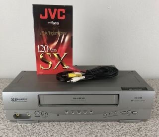 Emerson Ewv403a Vcr Vhs Player Da - 4 Head Vcr Video Cassette Recorder