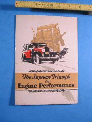 1929 Buick Valve In Head Engine Brochure Gahran Albany Ny