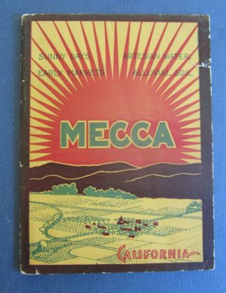 Old 1904 - Mecca Land Company - Real Estate / S.  P.  Railroad Booklet Riverside Co