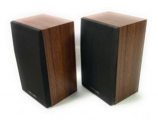 Realistic Minimus - 21 Bookshelf Speakers 40 - 228 Brown Walnut 8ohms 10w Set Of 2
