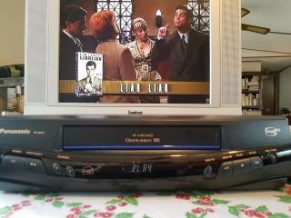 Panasonic 4 Head Vhs Vcr Player Recorder With Remote Control Model Pv - 8401