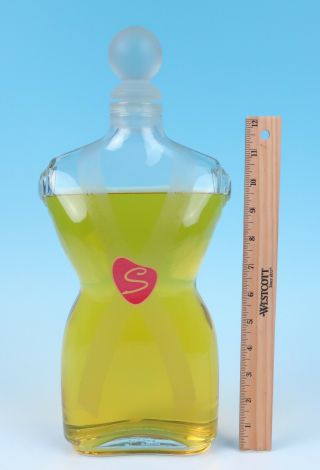 Lrg 15 " Schiaparelli Shocking Factice Store Display Glass French Perfume Bottle