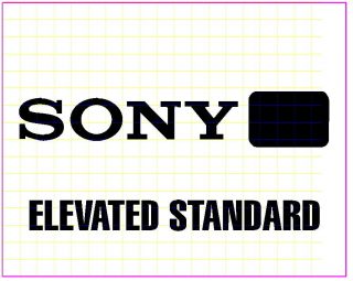 Custom Sony Es Etched Glass Sign W/base