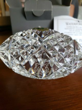 Waterford Crystal LSU 2003 Tigers National Champions Football Paperweight 2