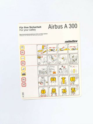 Safety Card Ratioflug Airbus A300